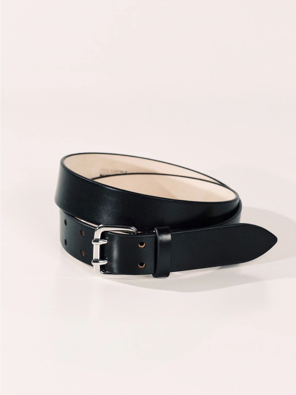 Dehanche Mini Hutch Belt in Black and Silver Hardware
